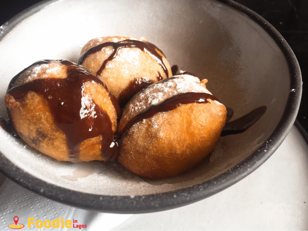 Nok by Alara Pof Pof with Baobab & Chocolate Sauce