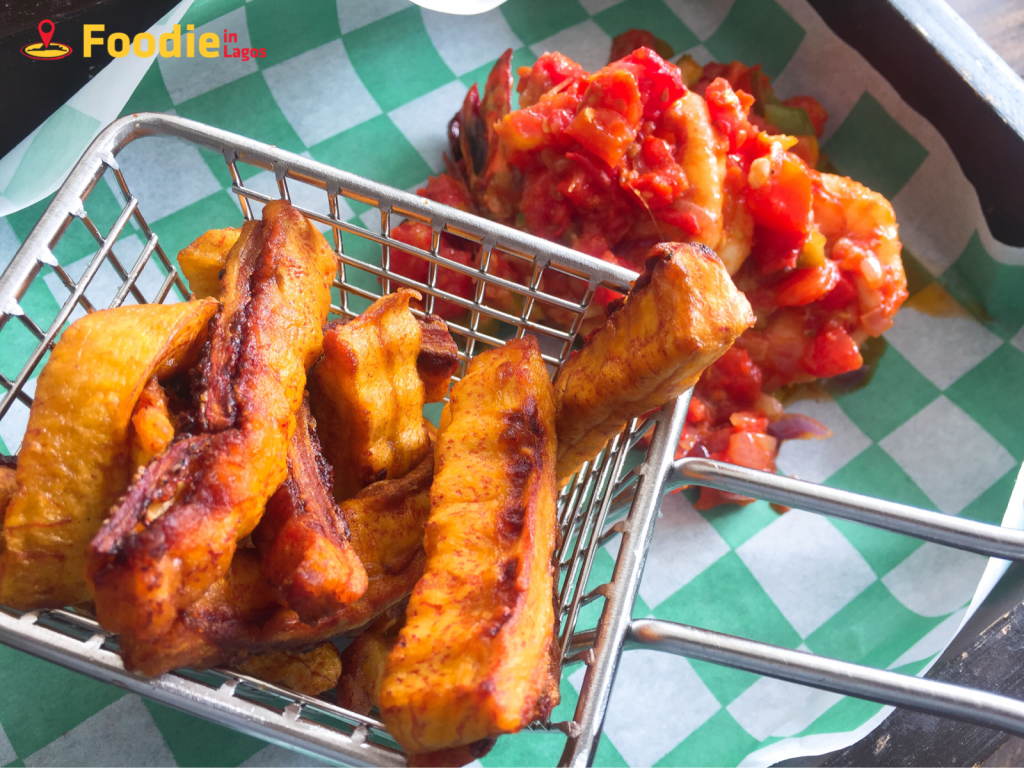 Spicy Prawns and Crinkle Cut Plantain