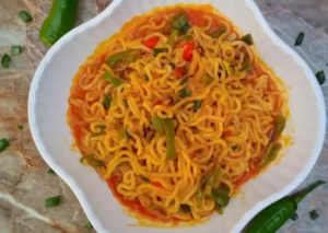 Indomie Noodles in a bowl