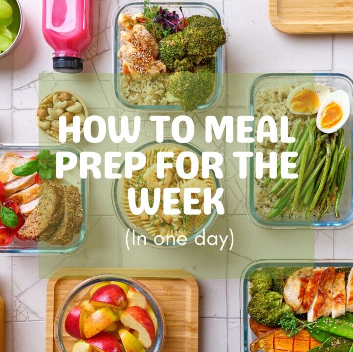 How to meal prep for the week in one day